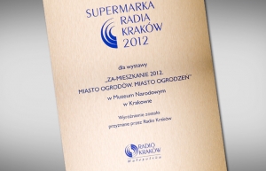 Supermarka Radia Kraków dla wystawy „Za-mieszkanie 2012. Miasto ogrodów, miasto ogrodzeń”